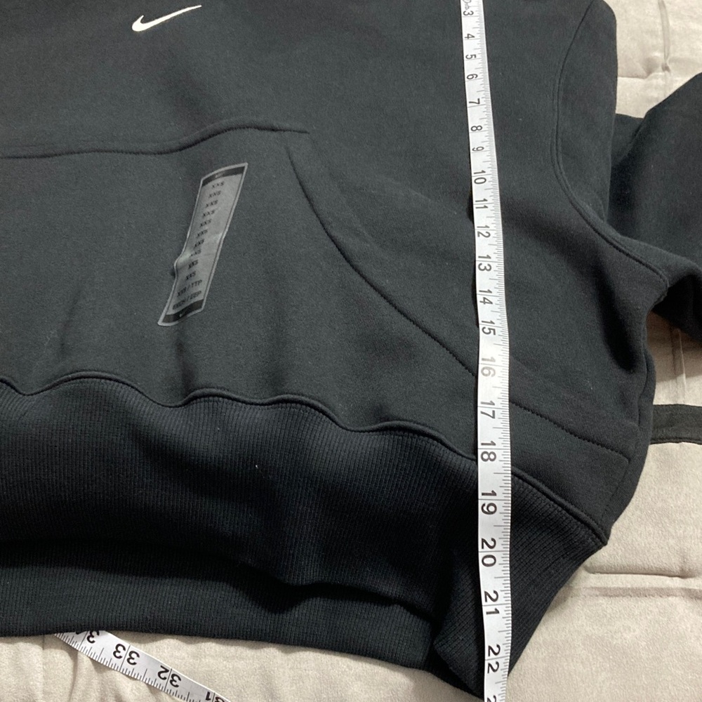Nike Black Hoodie with Swoosh Logo womens XXS - Picture 7 of 8